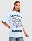 Pizza Graphic Oversized T-Shirt
