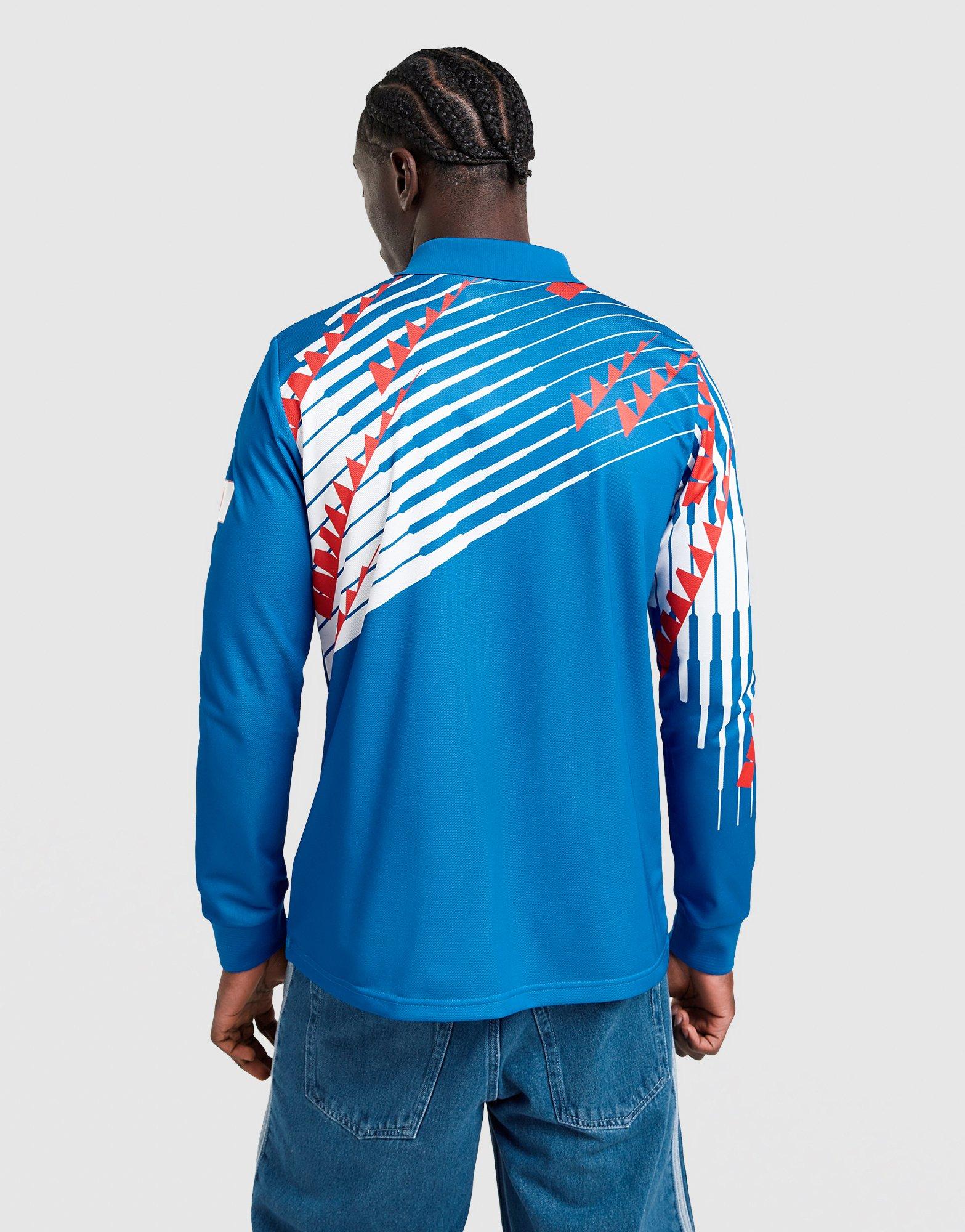 Navy adidas Japan '93 Retro Home Long Sleeve Shirt - JD Sports New