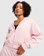Full-Zip Crop Hoodie