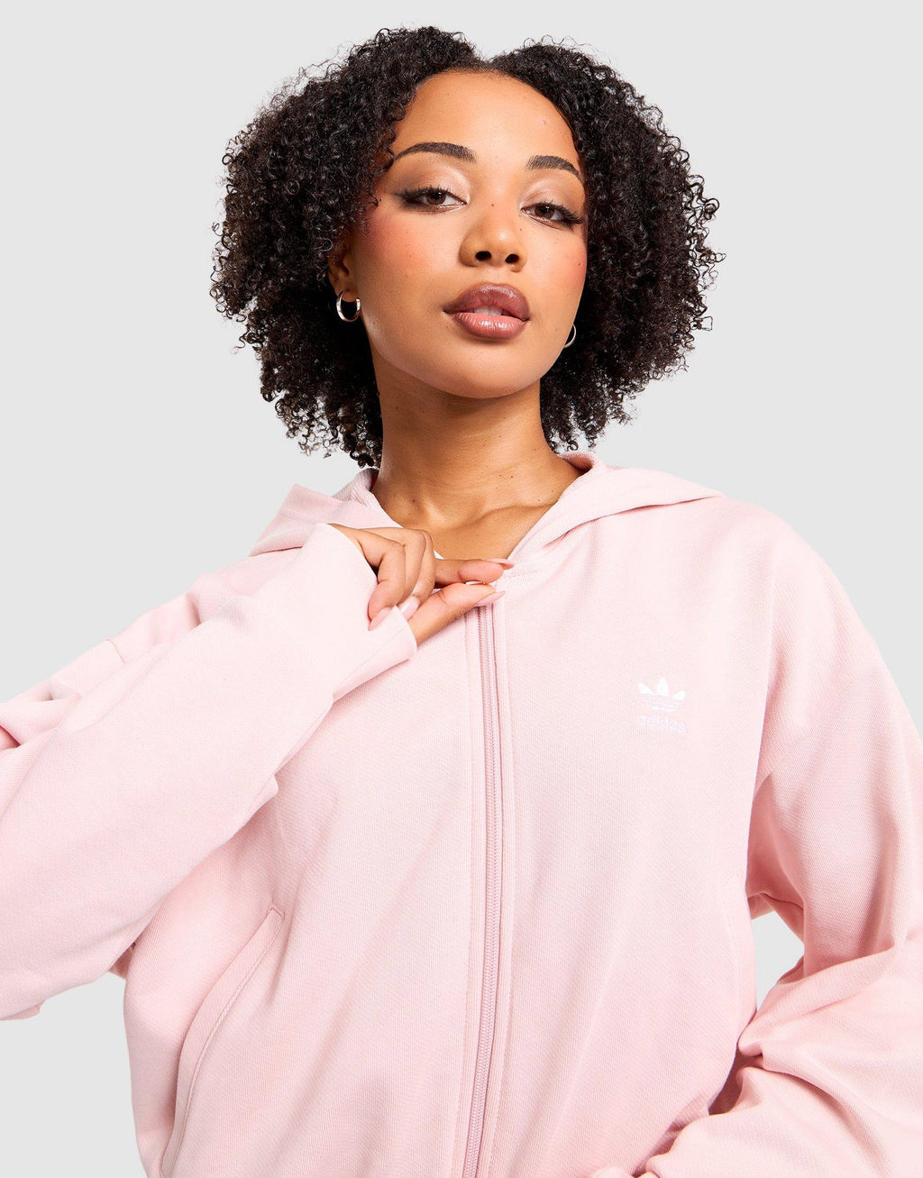 Full-Zip Crop Hoodie