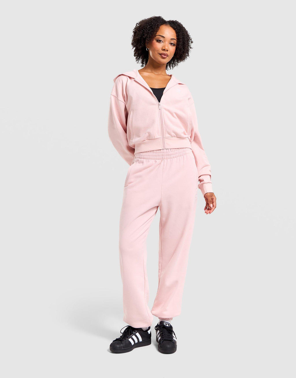 Full-Zip Crop Hoodie