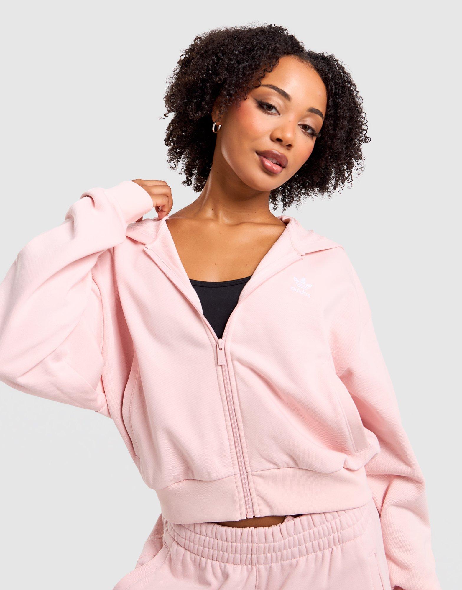 Full-Zip Crop Hoodie