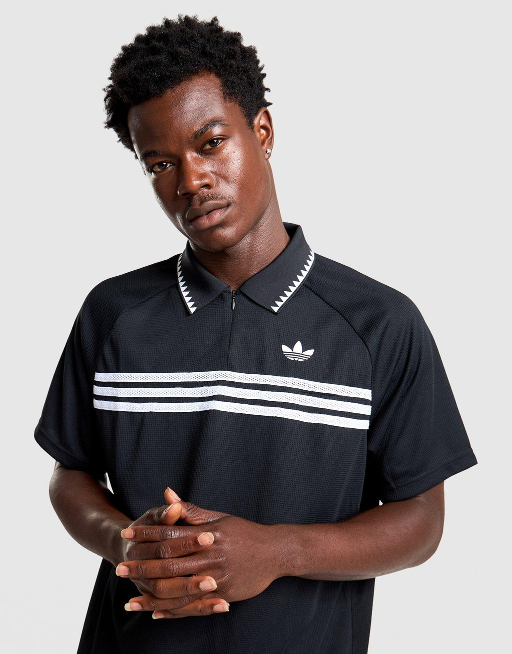 Chest Stripes Slim Polo Shirt
