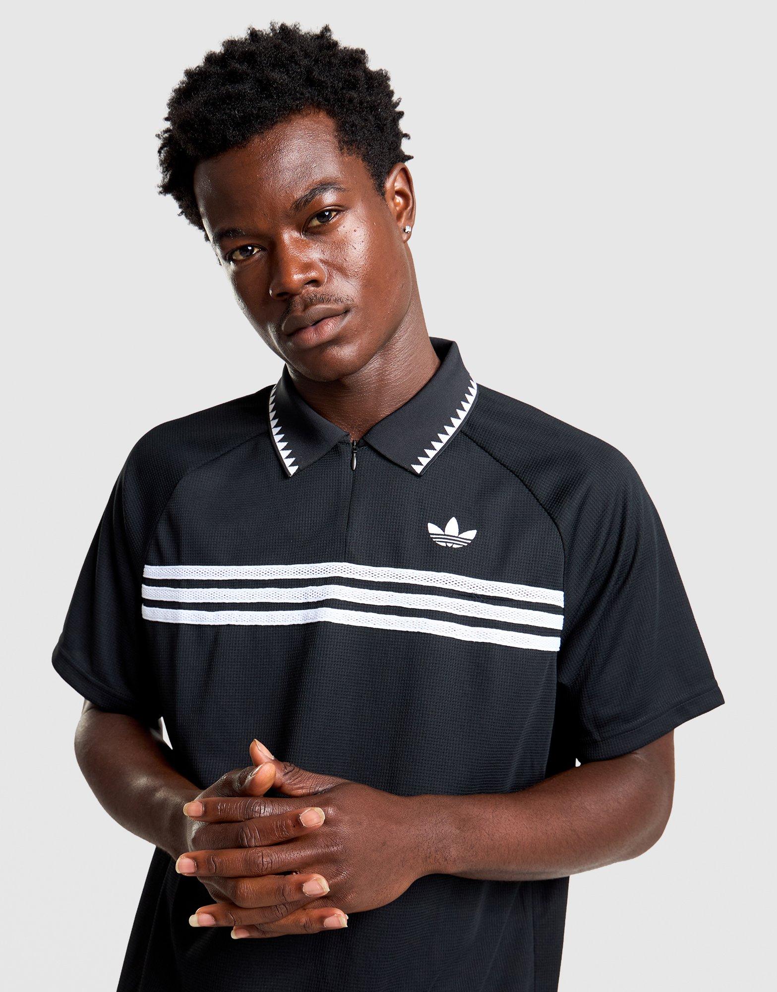 Chest Stripes Slim Polo Shirt
