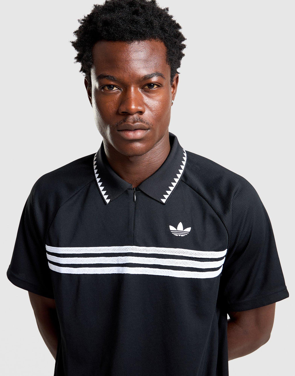 Chest Stripes Slim Polo Shirt