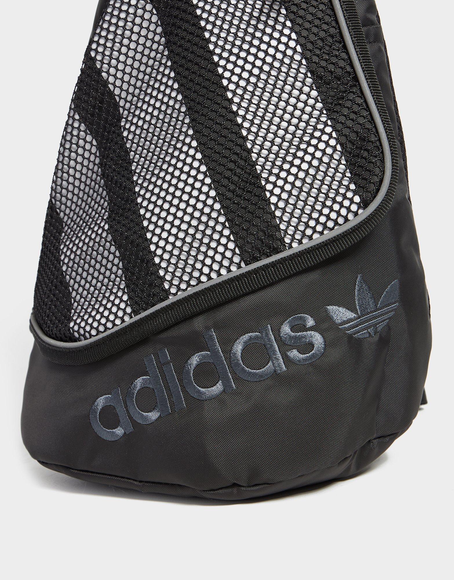 3-Stripe Mesh Sling Bag