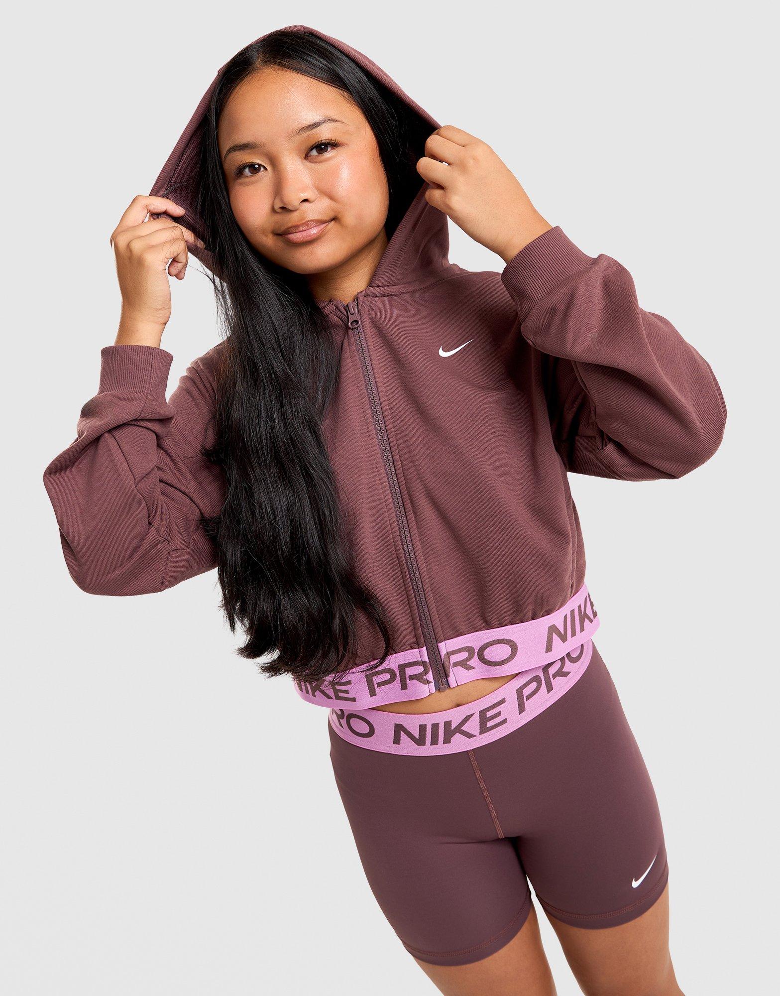 Pro Crop Full-Zip Hoodie Junior's