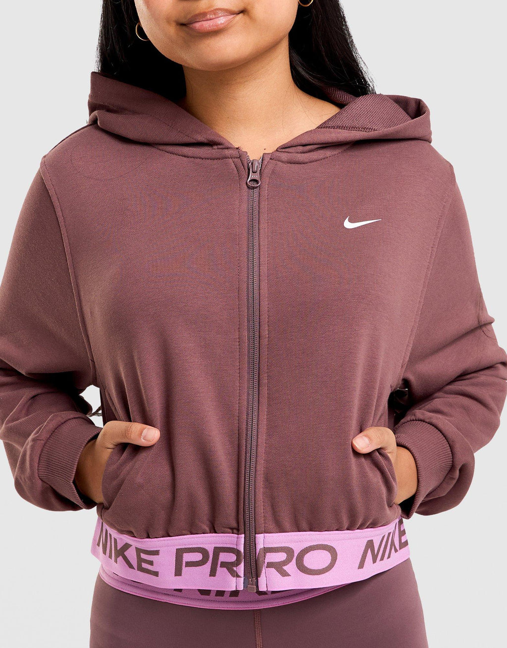 Pro Crop Full-Zip Hoodie Junior's