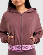 Pro Crop Full-Zip Hoodie Junior's