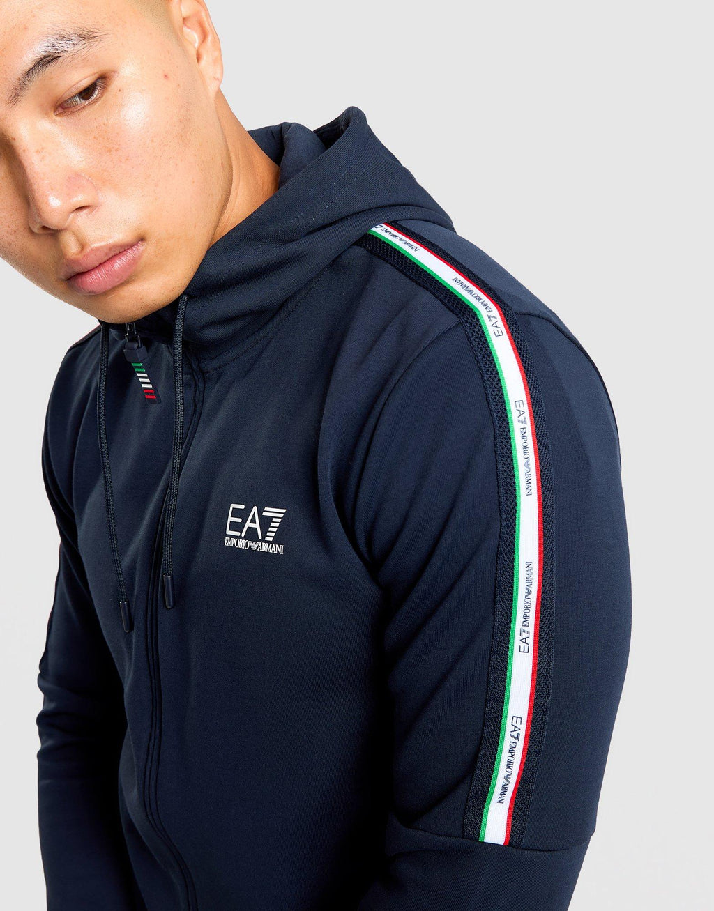Italia Tape Full-Zip Hoodie