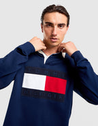 Flag Long Sleeve Polo Shirt