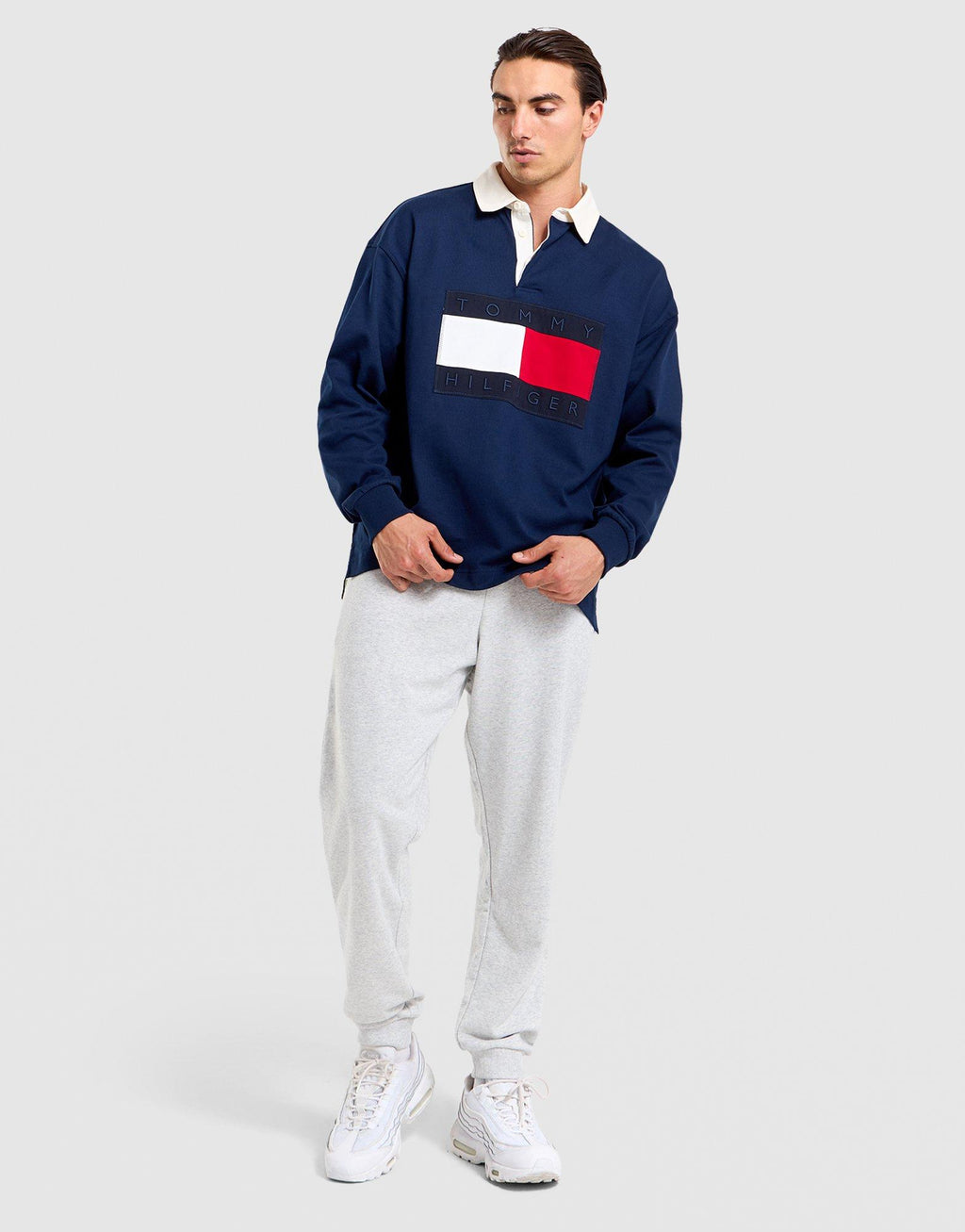 Flag Long Sleeve Polo Shirt
