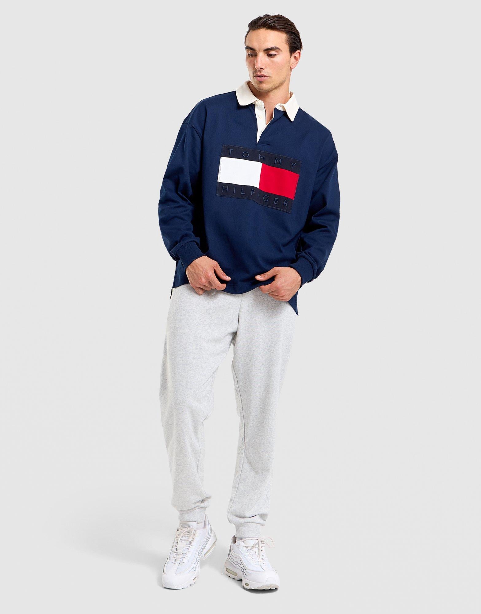 Flag Long Sleeve Polo Shirt