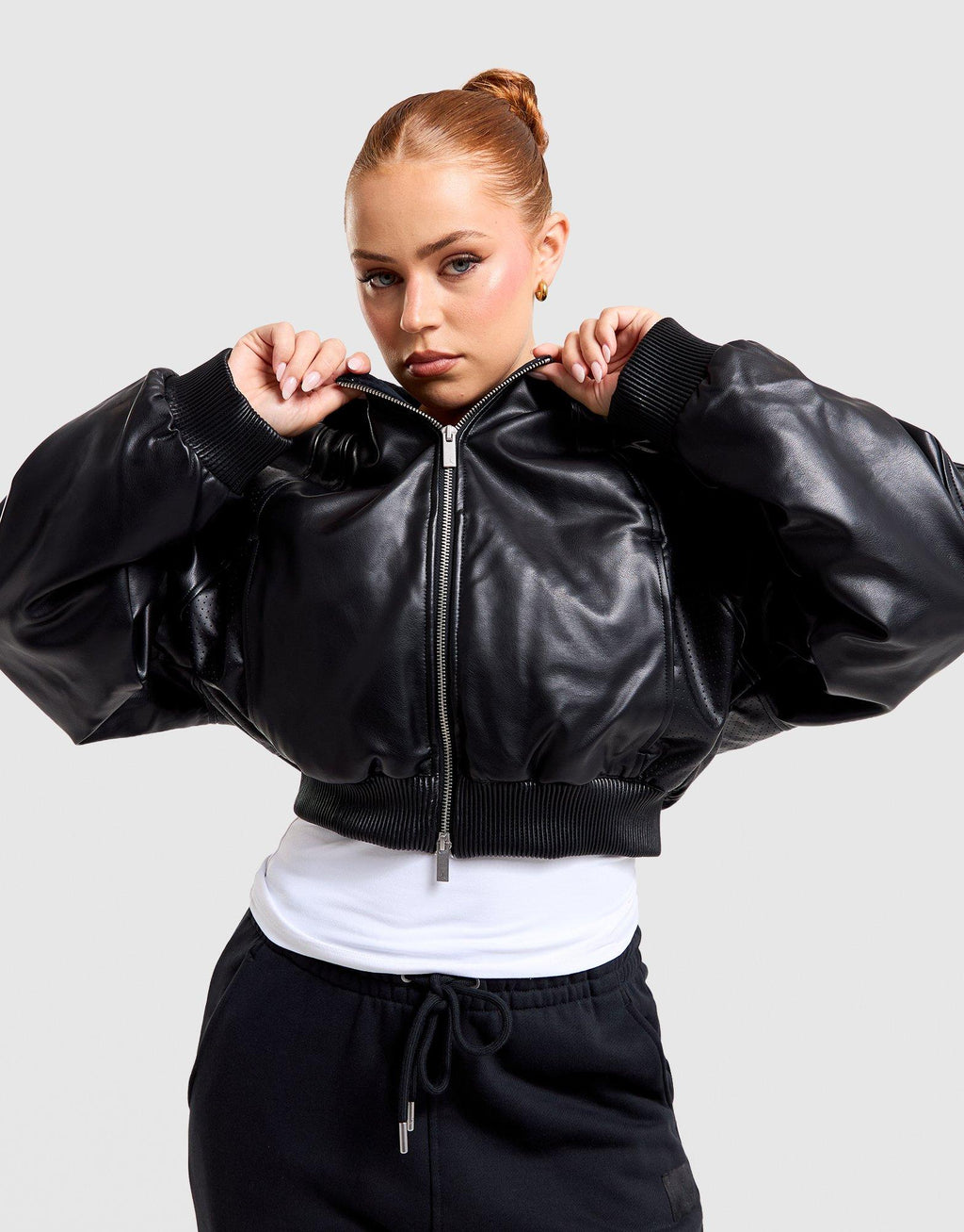 Flight Faux Leather Jacket