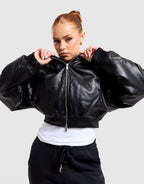 Flight Faux Leather Jacket