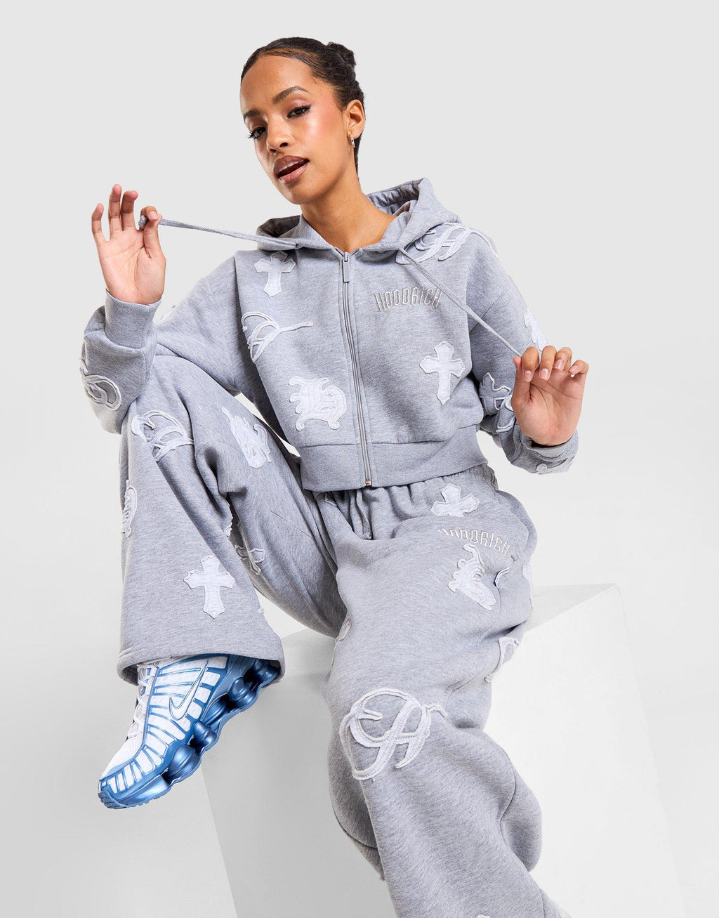 Mist Oversized Full-Zip Hoodie