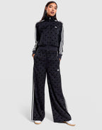 Satin Polka Dot Wide Leg Pants