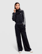 Satin Polka Dot Track Top