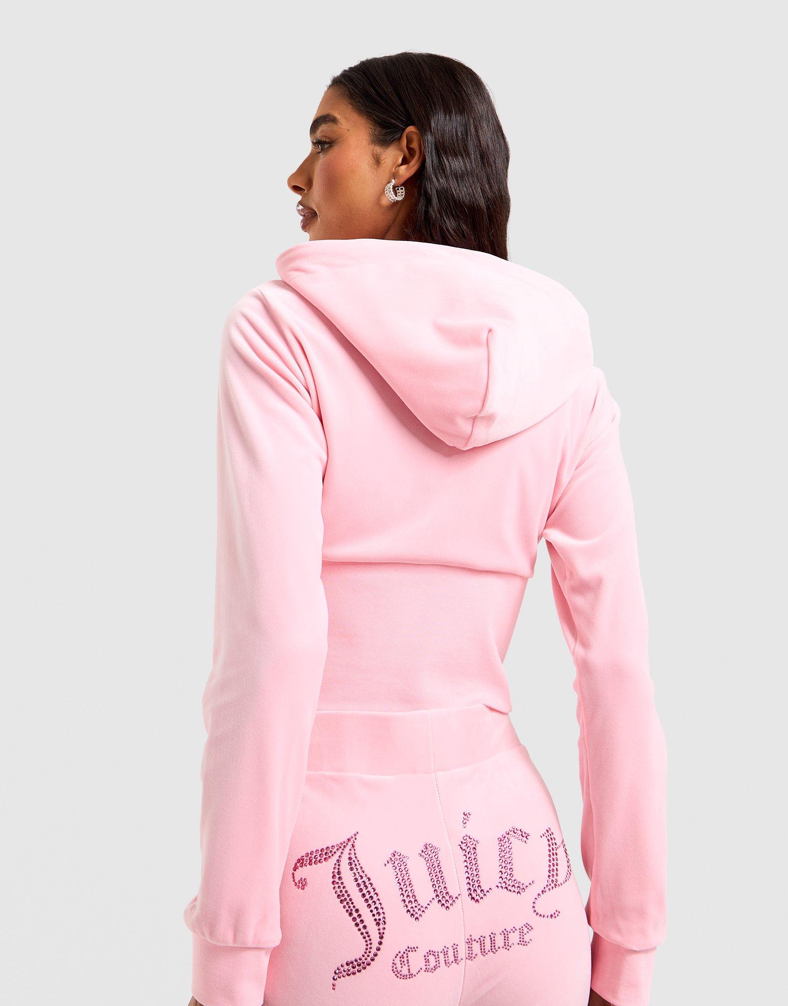Corset Velour Full-Zip Hoodie