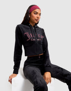 Corset Velour Full-Zip Hoodie