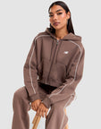Sport Crop Full-Zip Hoodie