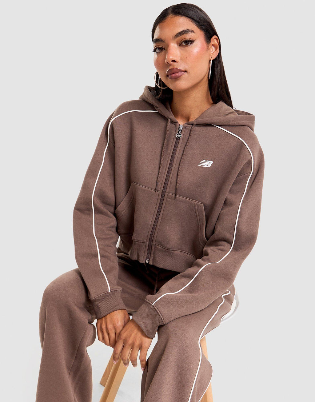 Sport Crop Full-Zip Hoodie