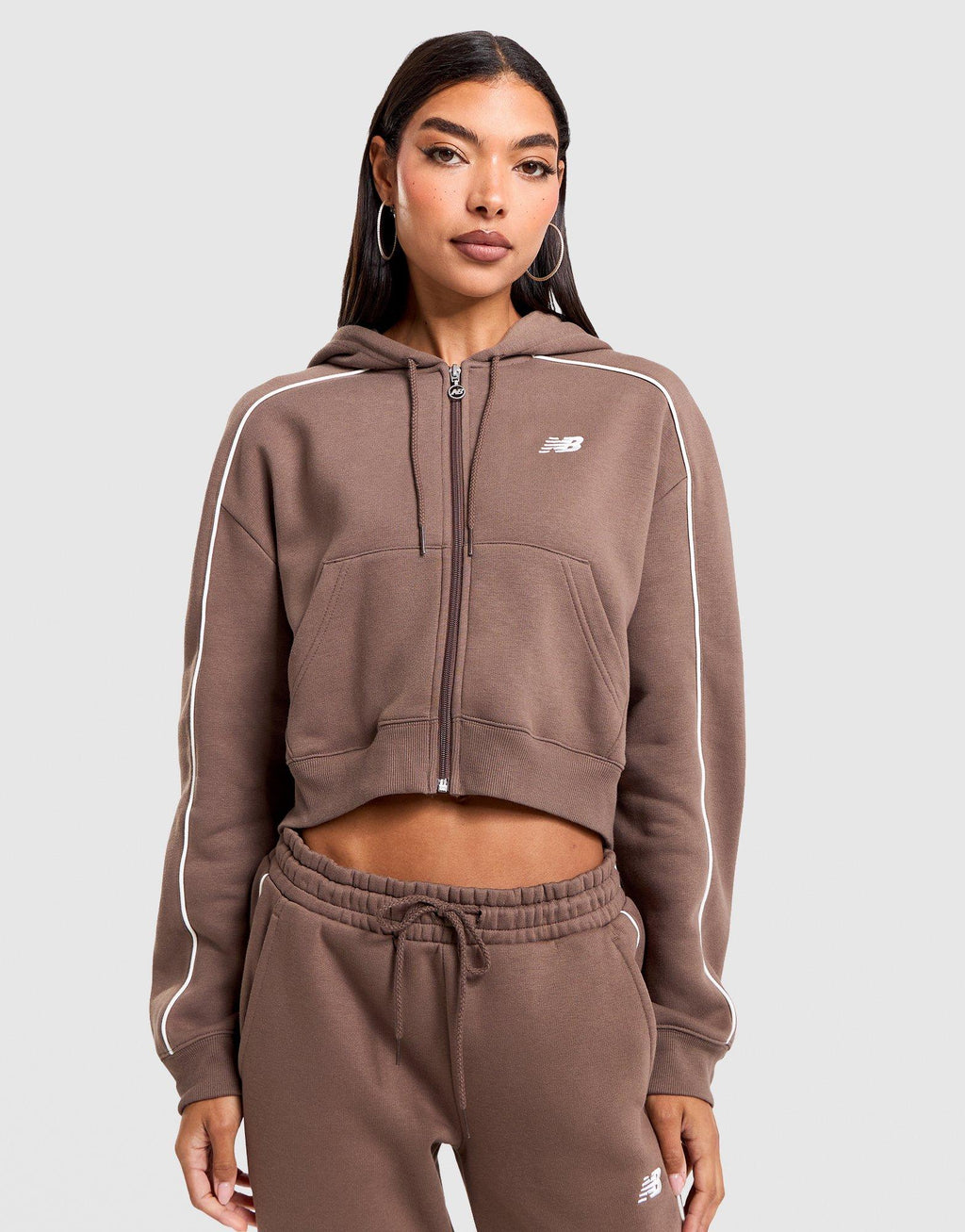 Sport Crop Full-Zip Hoodie