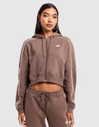Sport Crop Full-Zip Hoodie