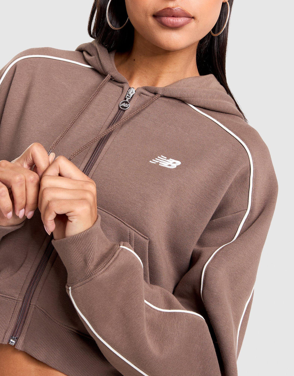 Sport Crop Full-Zip Hoodie
