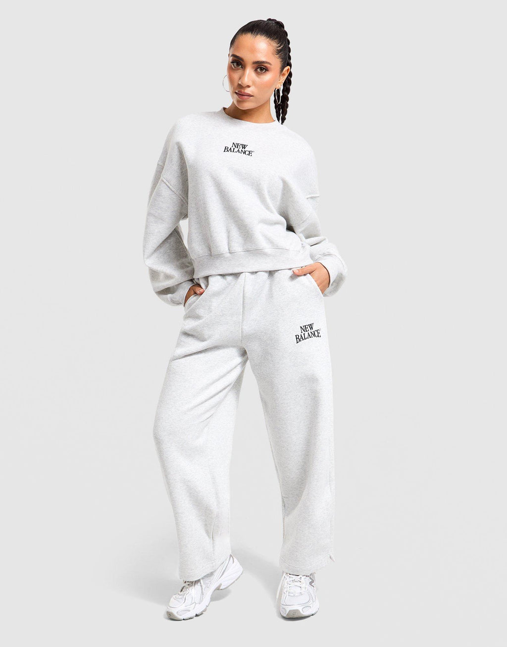 Linear Crop Sweatshirt