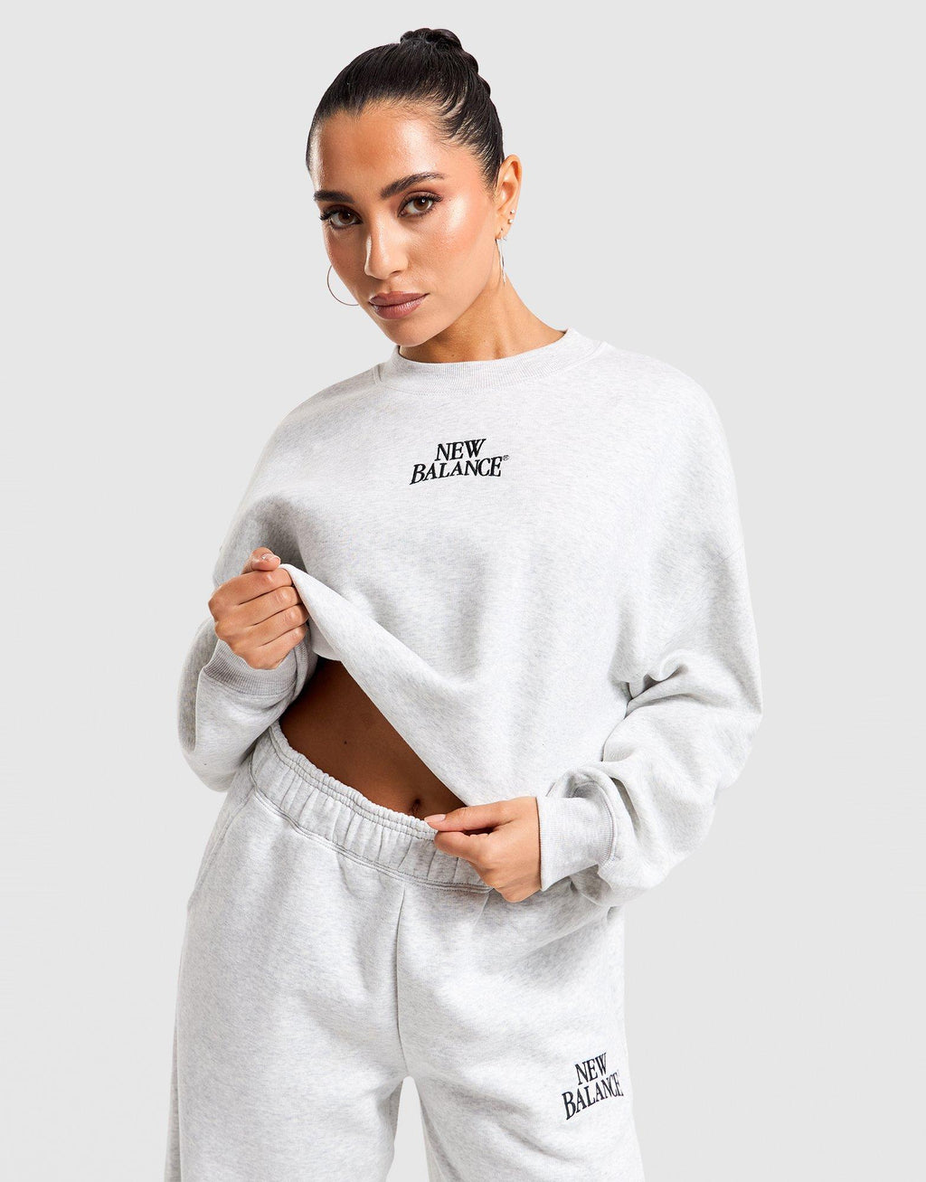 Linear Crop Sweatshirt