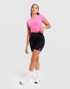 Harmony Fitted Crop T-Shirt