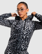 Leopard Velour Hoodie