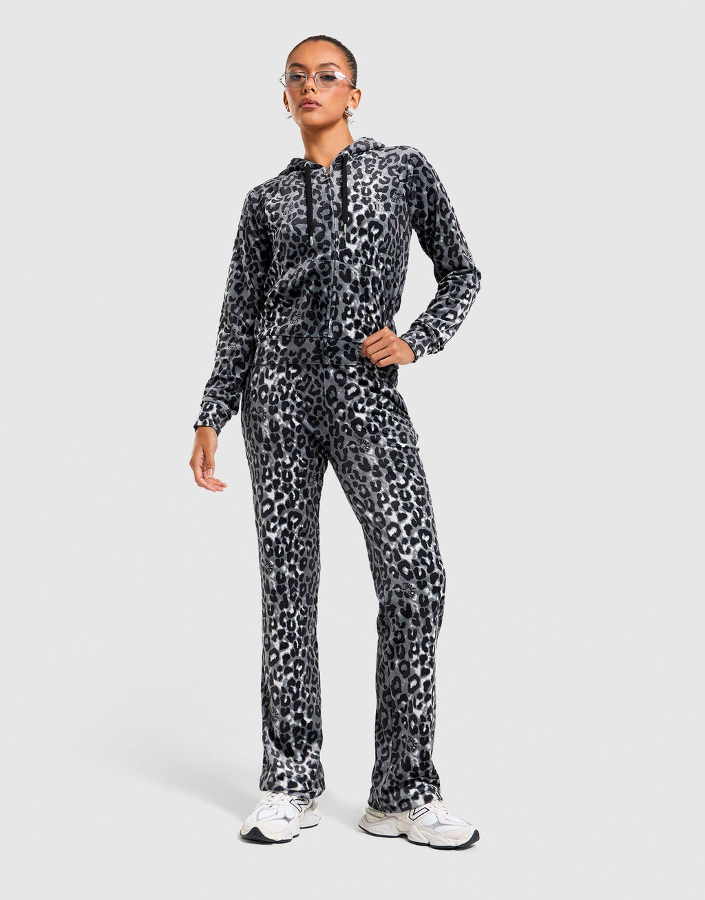 Leopard Velour Hoodie
