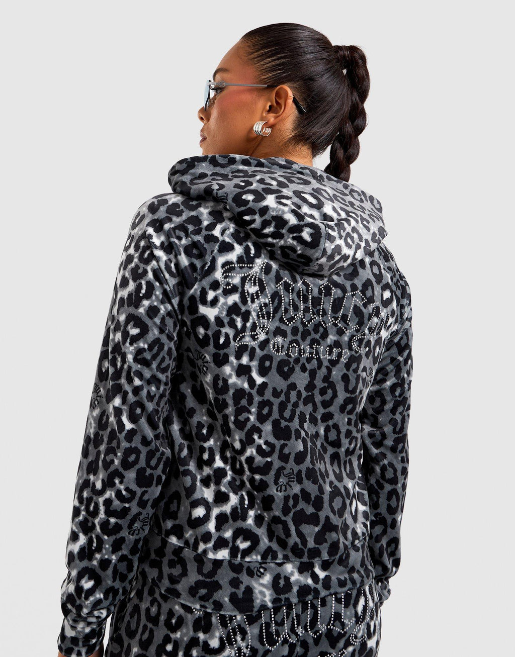 Leopard Velour Hoodie