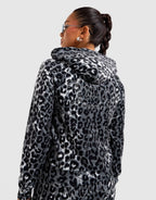 Leopard Velour Hoodie
