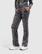 Leopard Velour Track Pants