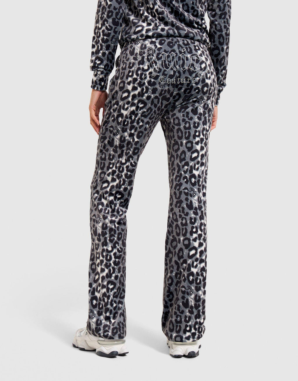 Leopard Velour Track Pants