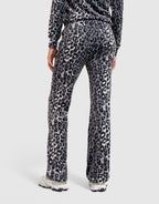 Leopard Velour Track Pants