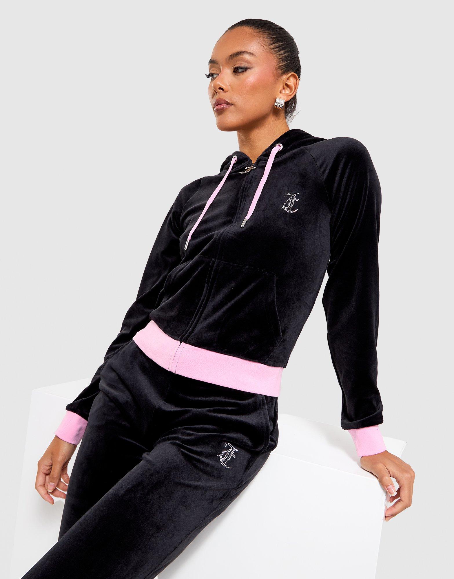 Full-Zip Velour Hoodie
