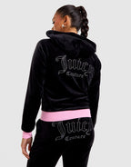 Full-Zip Velour Hoodie