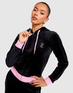 Full-Zip Velour Hoodie