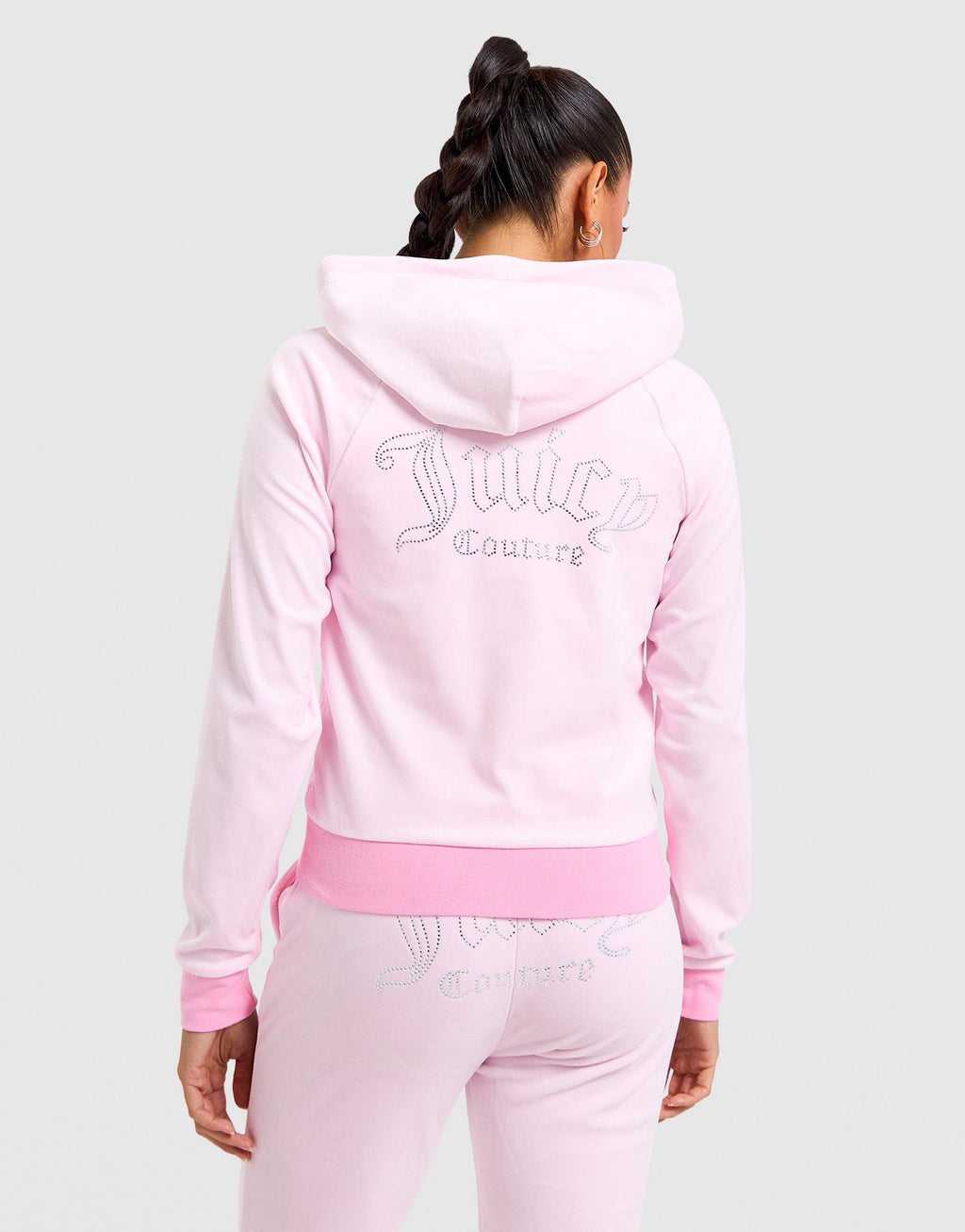 Full-Zip Velour Hoodie