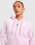 Full-Zip Velour Hoodie