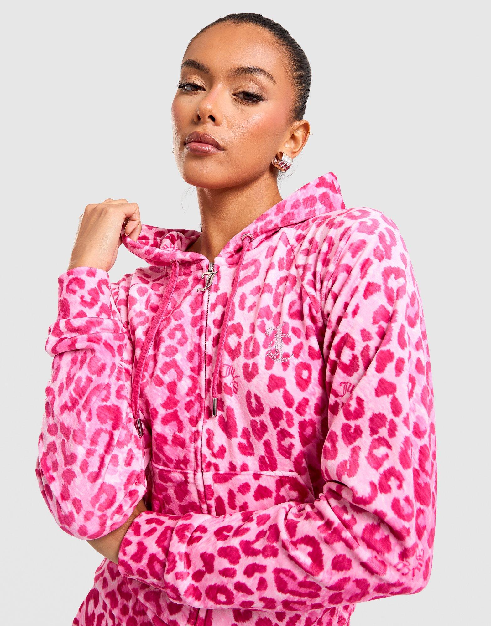 Leopard Velour Hoodie