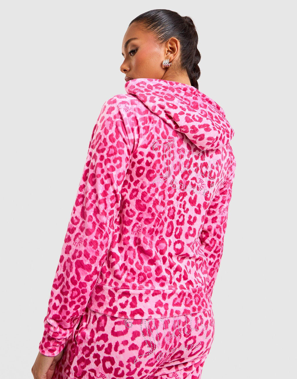 Leopard Velour Hoodie
