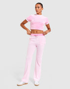 Velour Track Pants