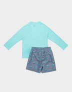 Swim Long Sleeve Top & Shorts Set Children's