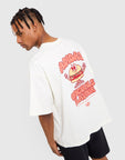 Pixelated Burger Character Graphic T-shirt