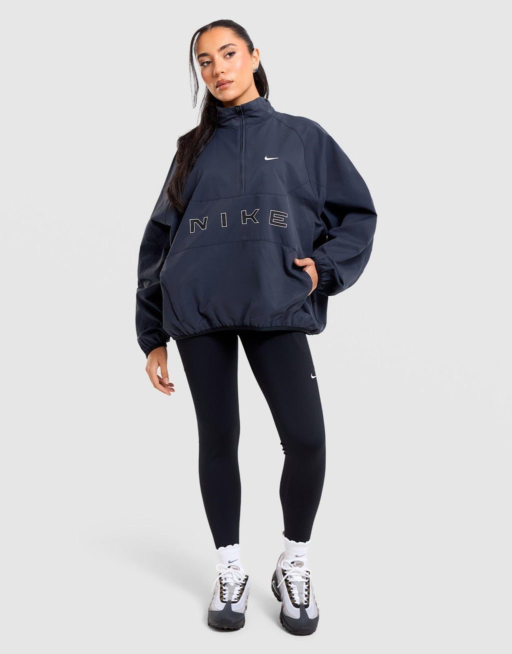 1/2 Zip Woven Track Top